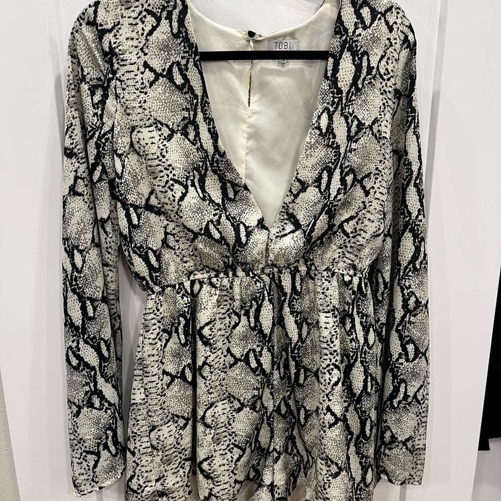 snakeskin romper